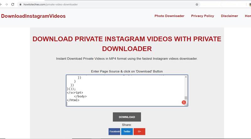 downloading instagram private videos