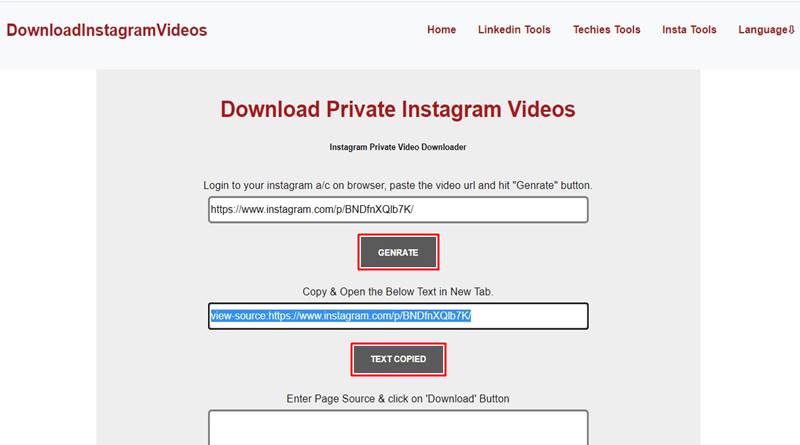Instagram Private Video Downloader